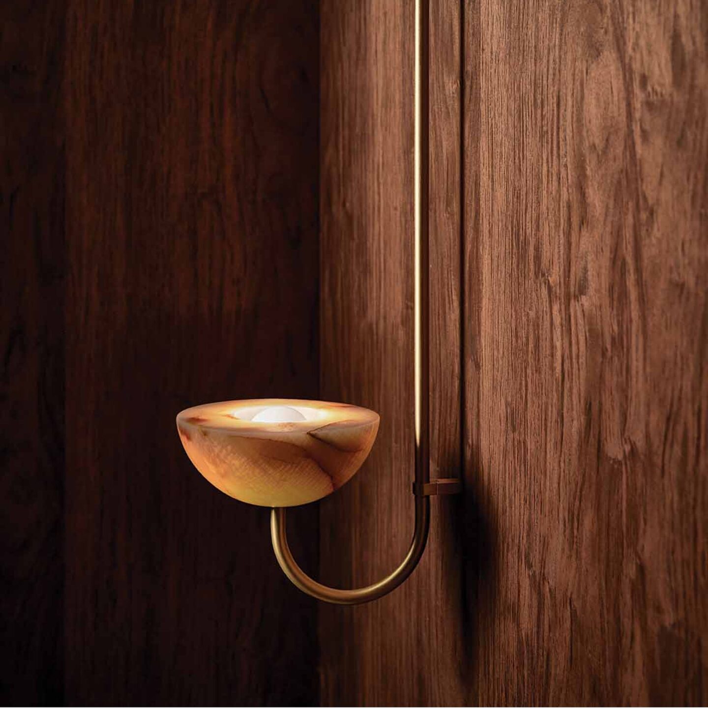 Aurelia Wall Light Large Jade Onyx & Brass